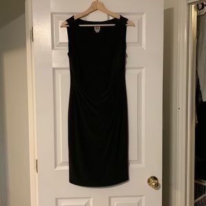 Little black dress- Anne Klein - drapey, comfortable, chic
